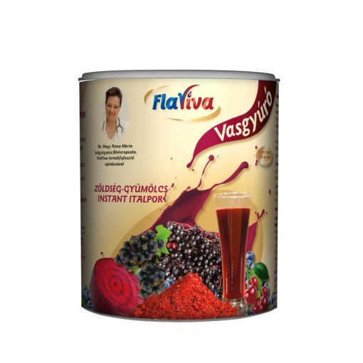 FlaViva Vasgyúró - 100% zöldség-gyümölcs instant italpor (250g)