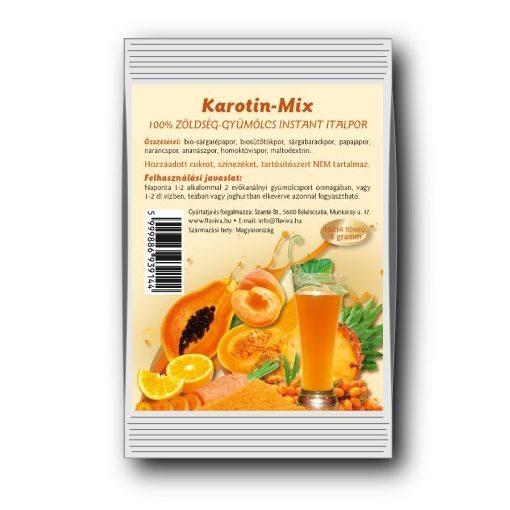 FlaViva Karotin-Mix - 100% zöldség-gyümölcs instant italpor (12g)